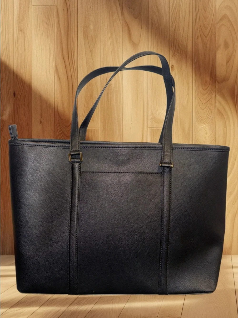 Michael Kors Jet Set Travel Large Zip Tote Saffiano Leather Laptop Work Bag - Picture 2 of 11